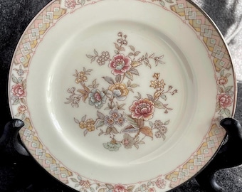 Vintage Noritake 6.5” Porcelain Plate; “Imperial Garden” Pattern