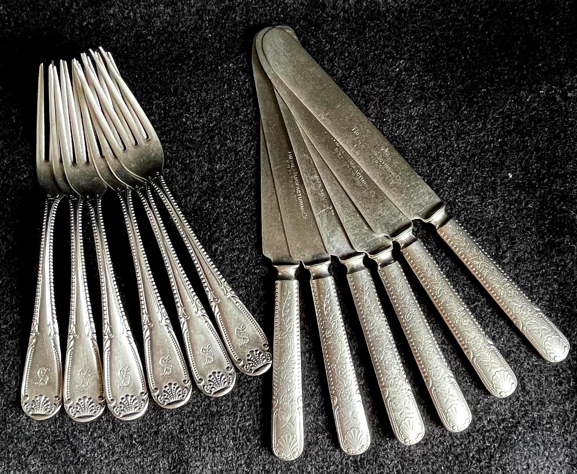 アンティーク　ブラジル　銀貨　スプーン シルバー　 1820 1869 英国アンティークシルバー【純銀】1898年 ティースプーン箱入り