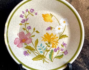 Vintage Temper Ware by Lenox Stoneware Plate “Summer Wind” Pattern