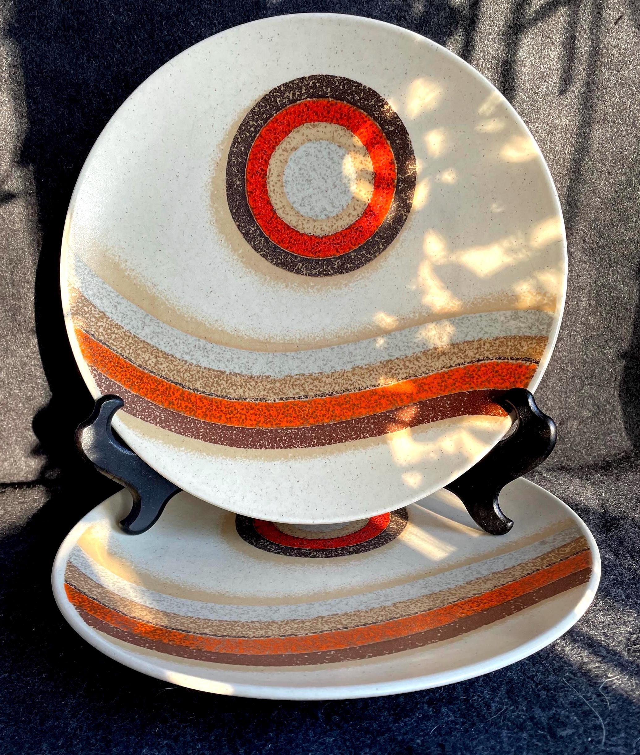 Vintage Mikasa Stoneware Indian Feast “rising Sun” Dinner Plate - Etsy