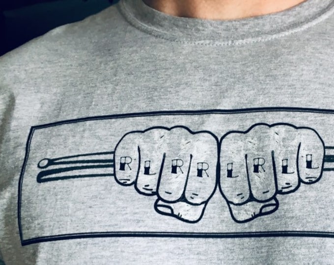 Paradiddle Drummer T-Shirt - Drummer Shirt Drum Shirt Drummer T Shirt Drum T Shirt Music Shirt Music T Shirt Paradiddle Shirt RLRR LRLL