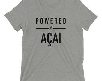 Powered by Acai T Shirt - Acai Shirt Jiu Jitsu Shirt Jiu Jitsu T Shirt Brazilian Jiu Jitsu Shirt BJJ Shirt BJJ T Shirt MMA T Shirt