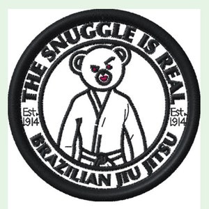 The Snuggle is Real Jiu Jitsu Patch - Jiu Jitsu Patch - BJJ Patch - MMA Patch - Jiu Jitsu Gift
