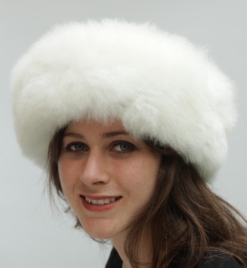 winter hat for a beautiful woman Baby alpaca wool luxury hat Russian hat