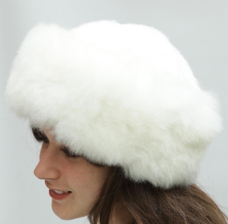 winter hat for a beautiful woman Baby alpaca wool luxury hat Russian hat