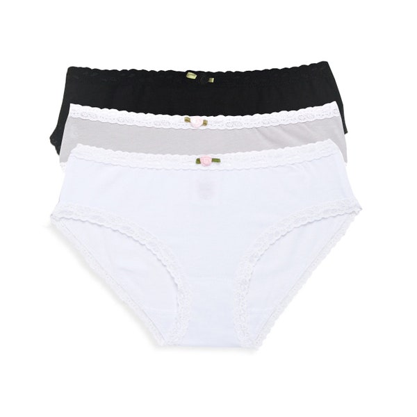 Esme JU60 Teen Junior Panty Underwear Size Junior Small / 16, Junior Medium / 18, Junior Large / 20  for sensitive skin made in usa