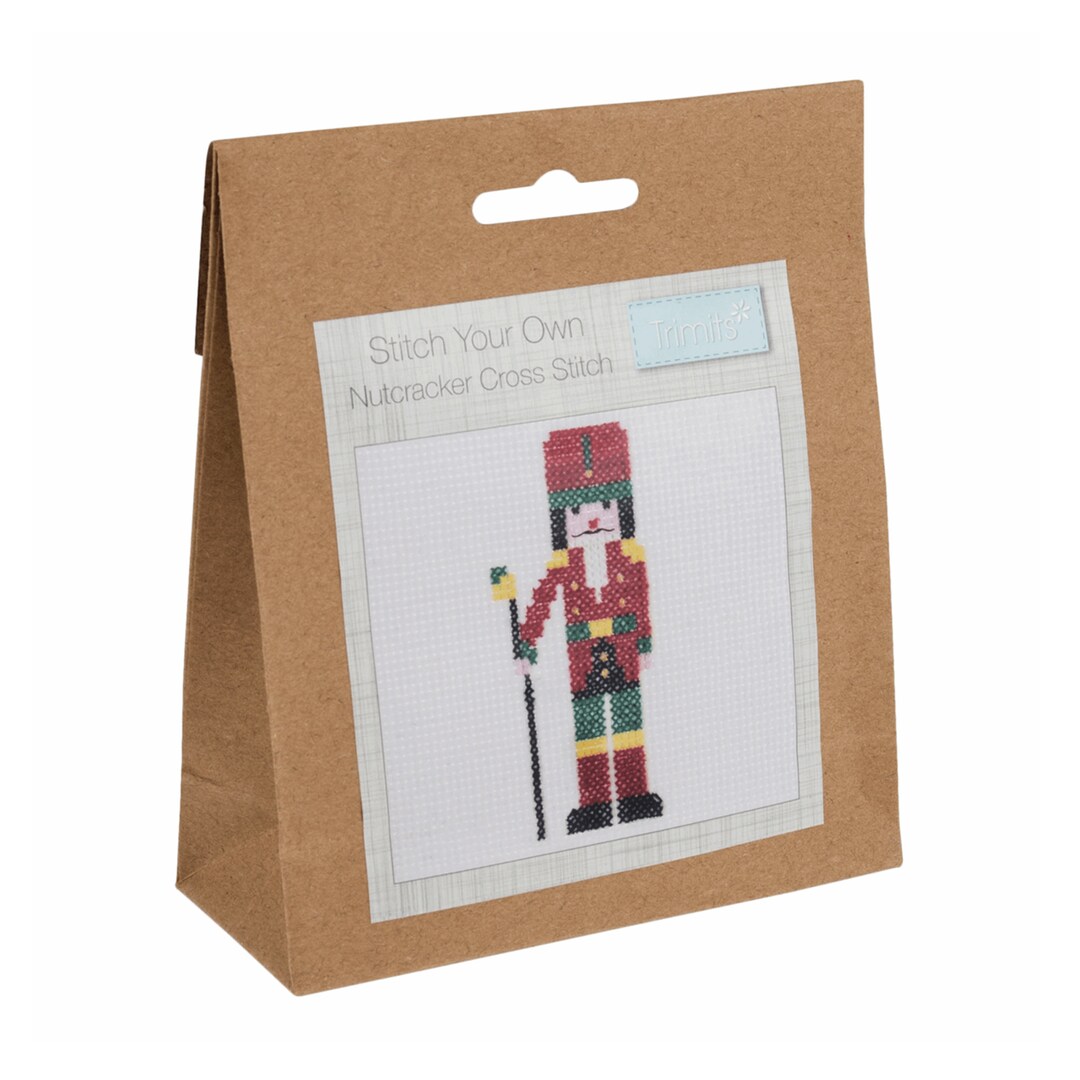 TRIMITS Stitch Your Own Nutcracker Cross Stitch Kit Etsy UK