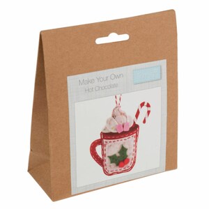 Christmas Decoration Kit -  Hot chocolate - felt