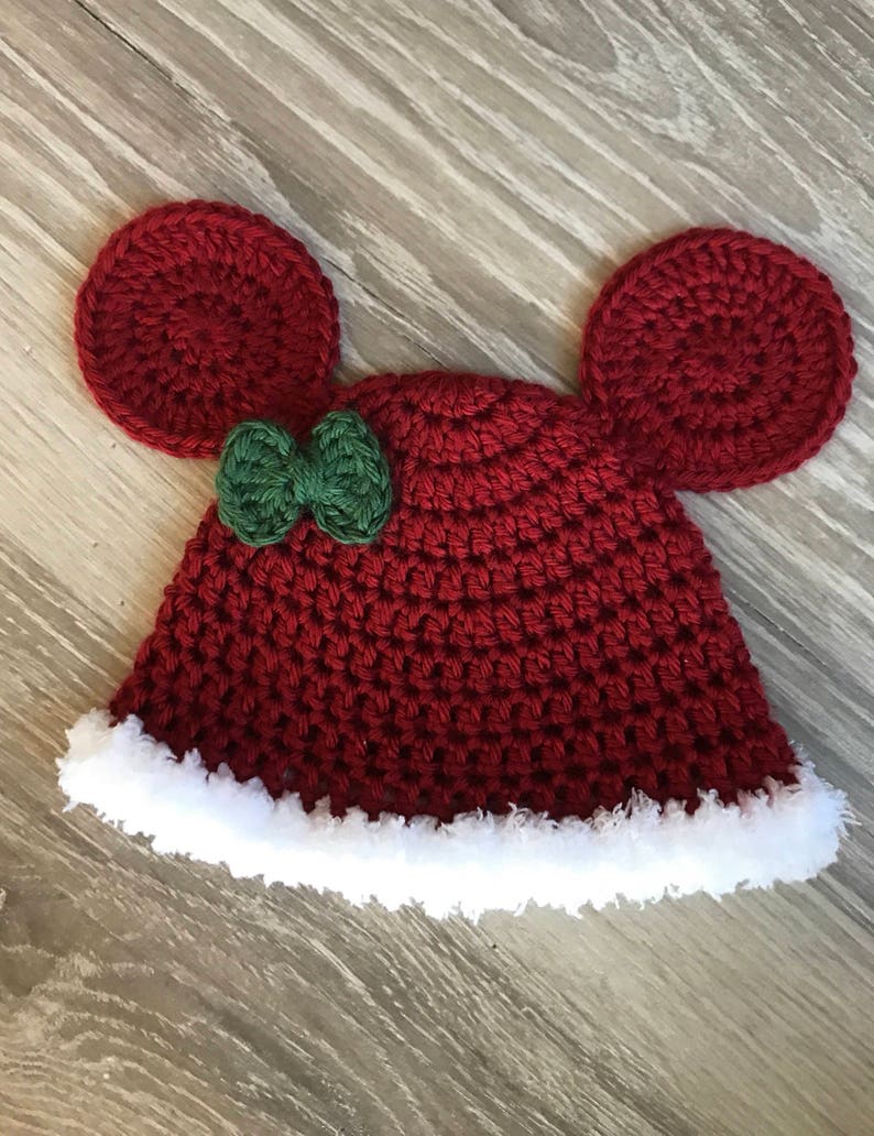 minnie mouse santa hat