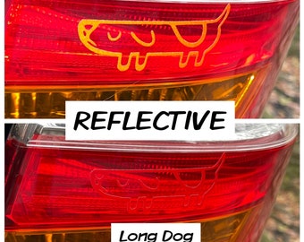 REFLECTIVE Longdog Sticker Decal