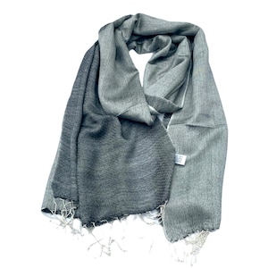Seide Wolle Pashmina Wende Mint Creme Schal Schal Wrap Stola 70X80 Zoll