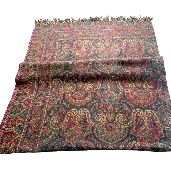 Vintage Wool Throw Blanket Etsy