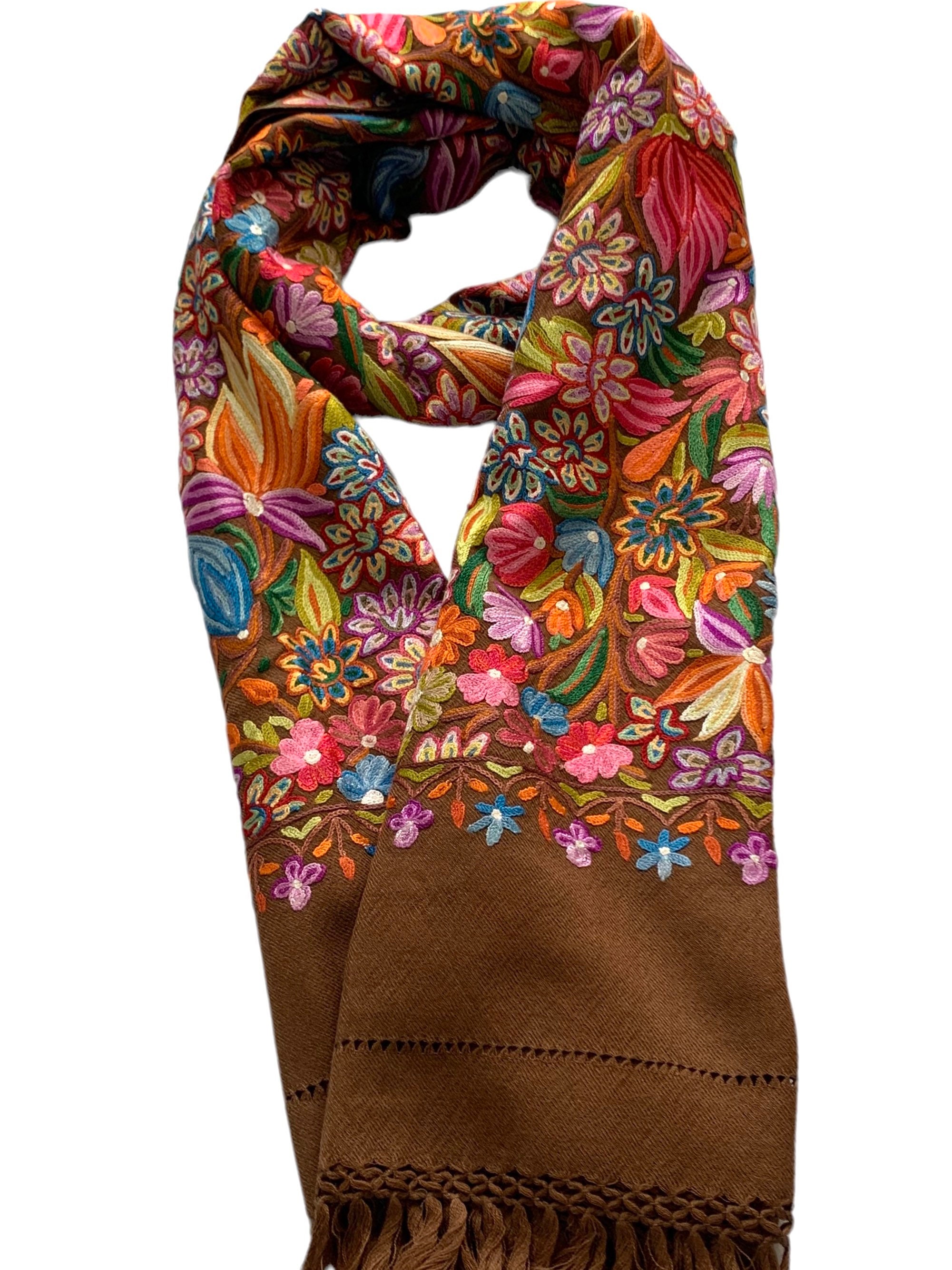 gypsohila Paisley Knit Stole Black ジプソフィア Paisley Knit Stole