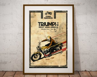 Harley Davidson Motorcycle Full-Size POSTER! Diagram 1970/'s 24/" x 36/"