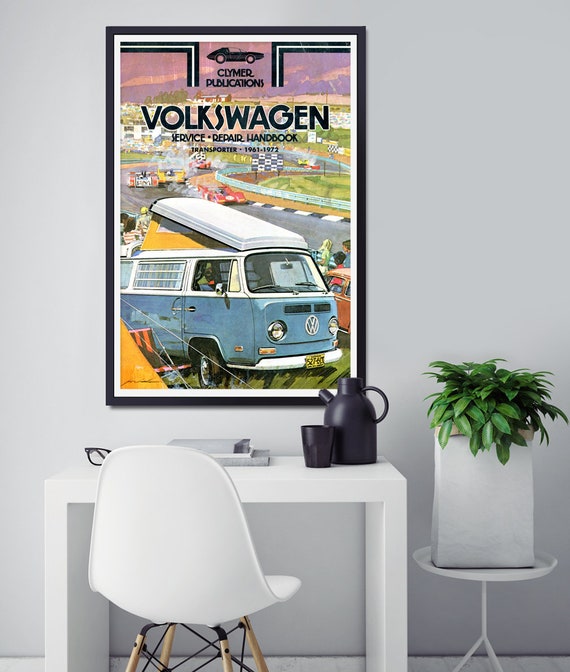 Antique Volkswagen 1975 Rabbit /& Scirocco Handbook POSTER! up to 24/" x 36/"