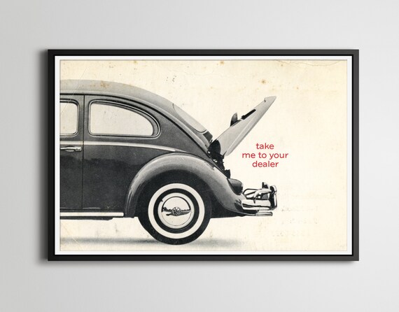 Рекламные плакаты Volkswagen Beetle