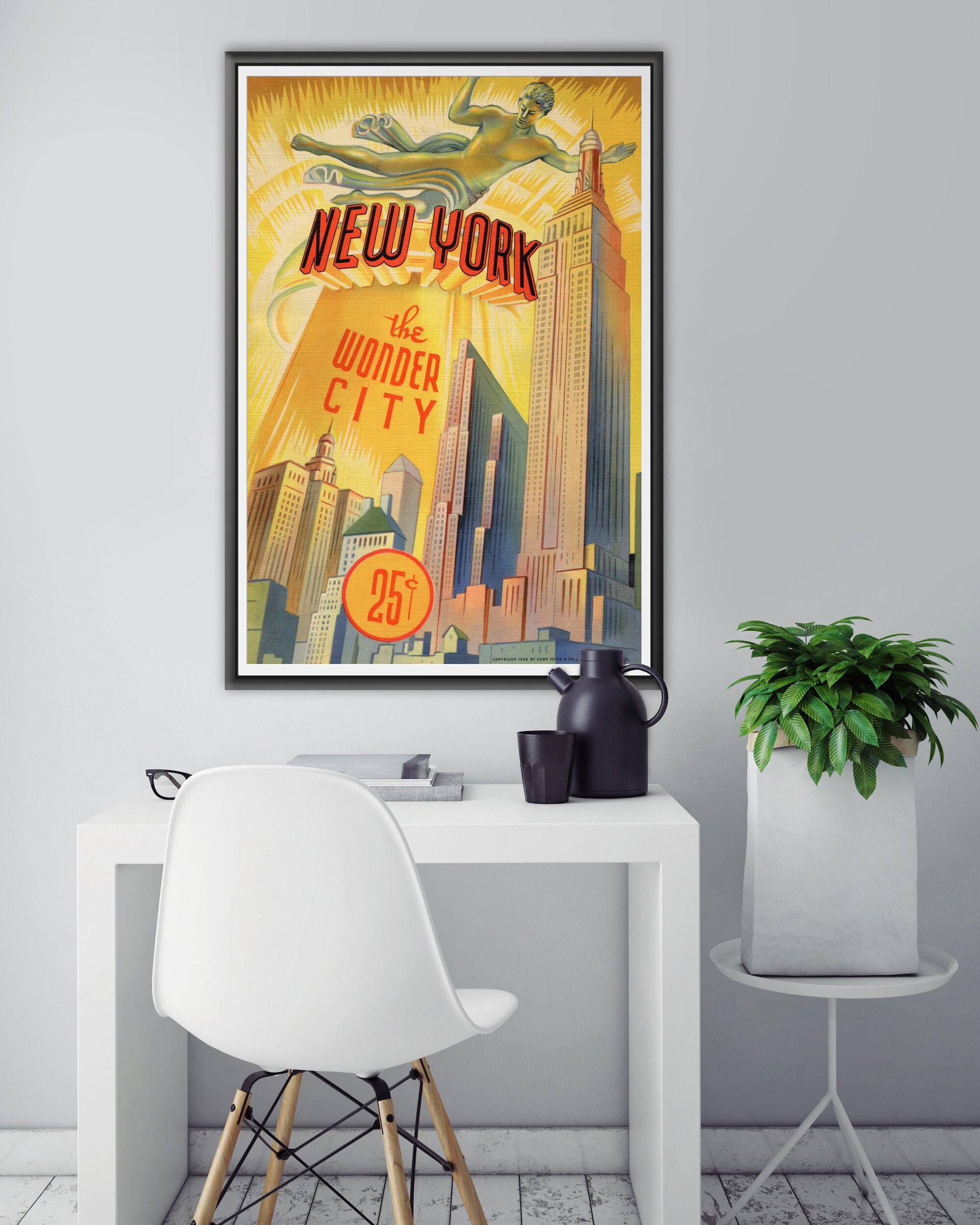 1939 New York The Wonder City POSTER Full-size | Etsy