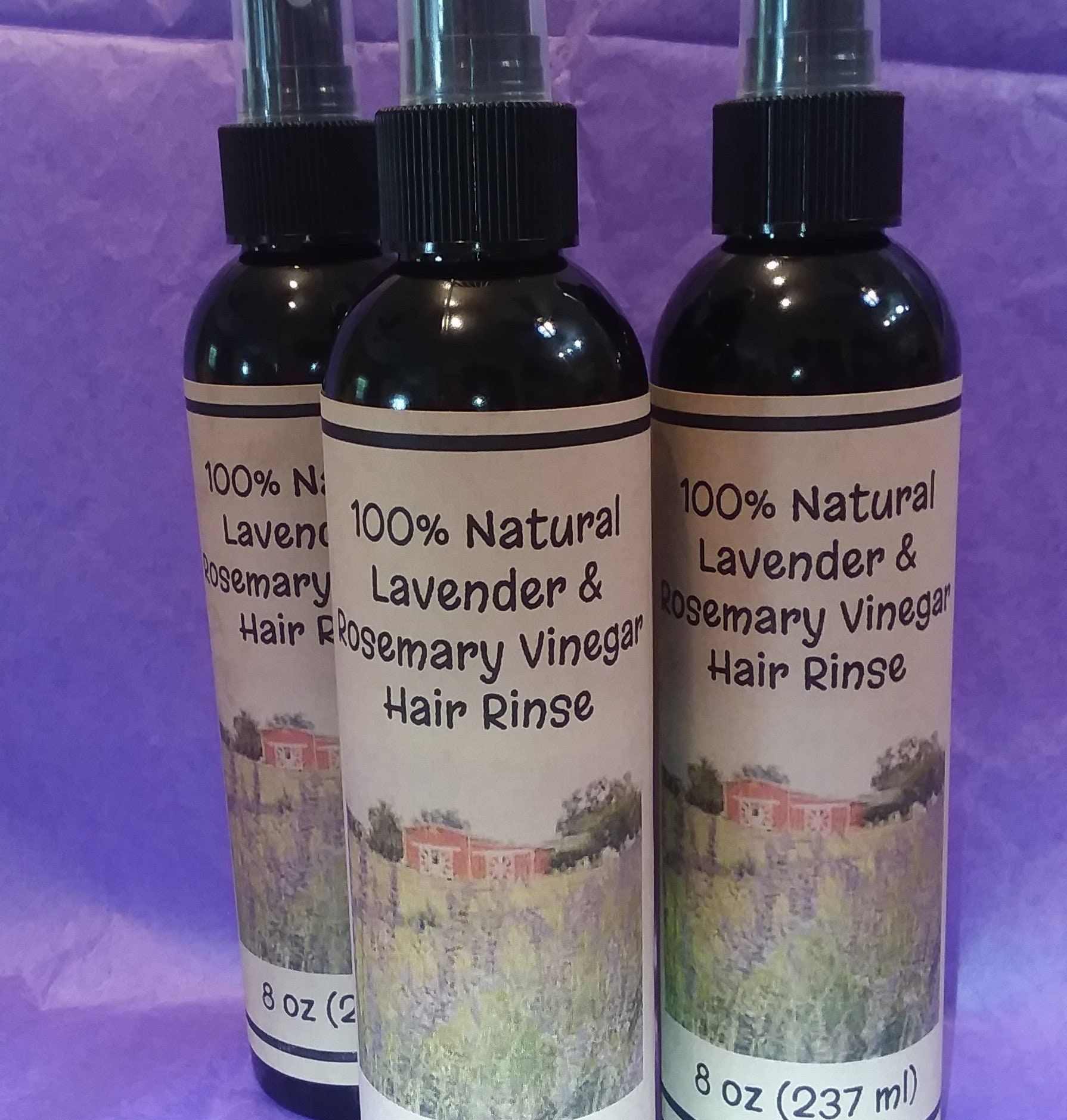 Lavender Rosemary and Apple Cider Vinegar Hair Rinse Etsy