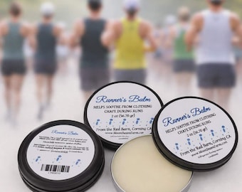 Baume du coureur (boîte) - Lotion solide du coureur - Baume de jogging - Mélange pour sportifs pour éviter les irritations
