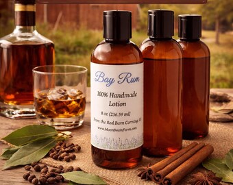Lotion au rhum fait main (8 oz), lotion pour le corps entièrement naturelle