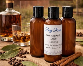 Lotion au rhum fait main (4 oz), lotion pour le corps entièrement naturelle
