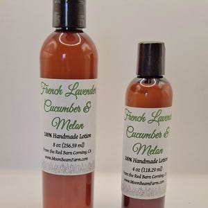 Lavender, Cucumber & Melon Lotion - Hydrating Lotion - Moisturizing Lotion - Made in the USA - Woman Owned