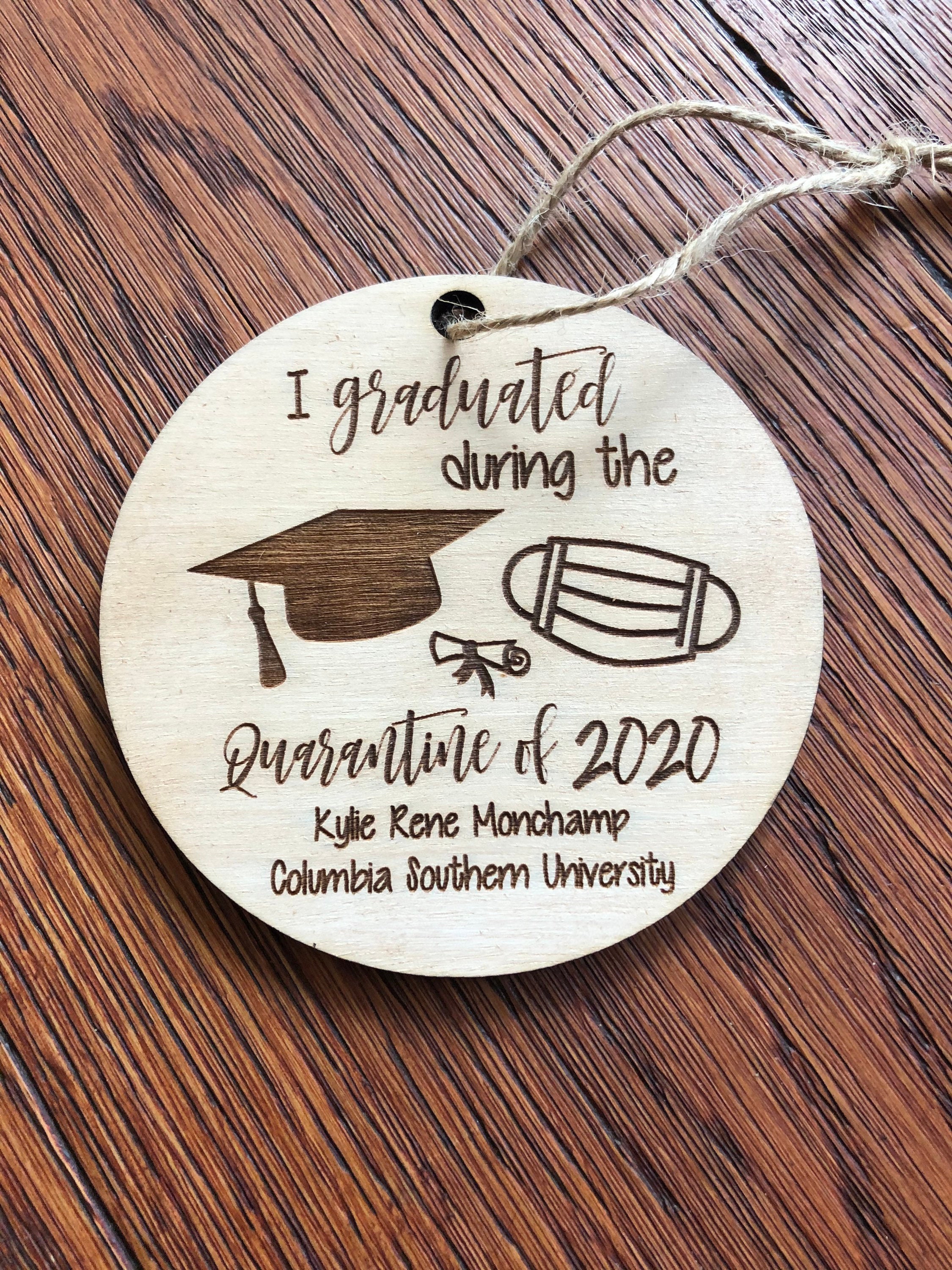 Quarantine Graduation, Graduation Gift, Graduation Ornament, College …