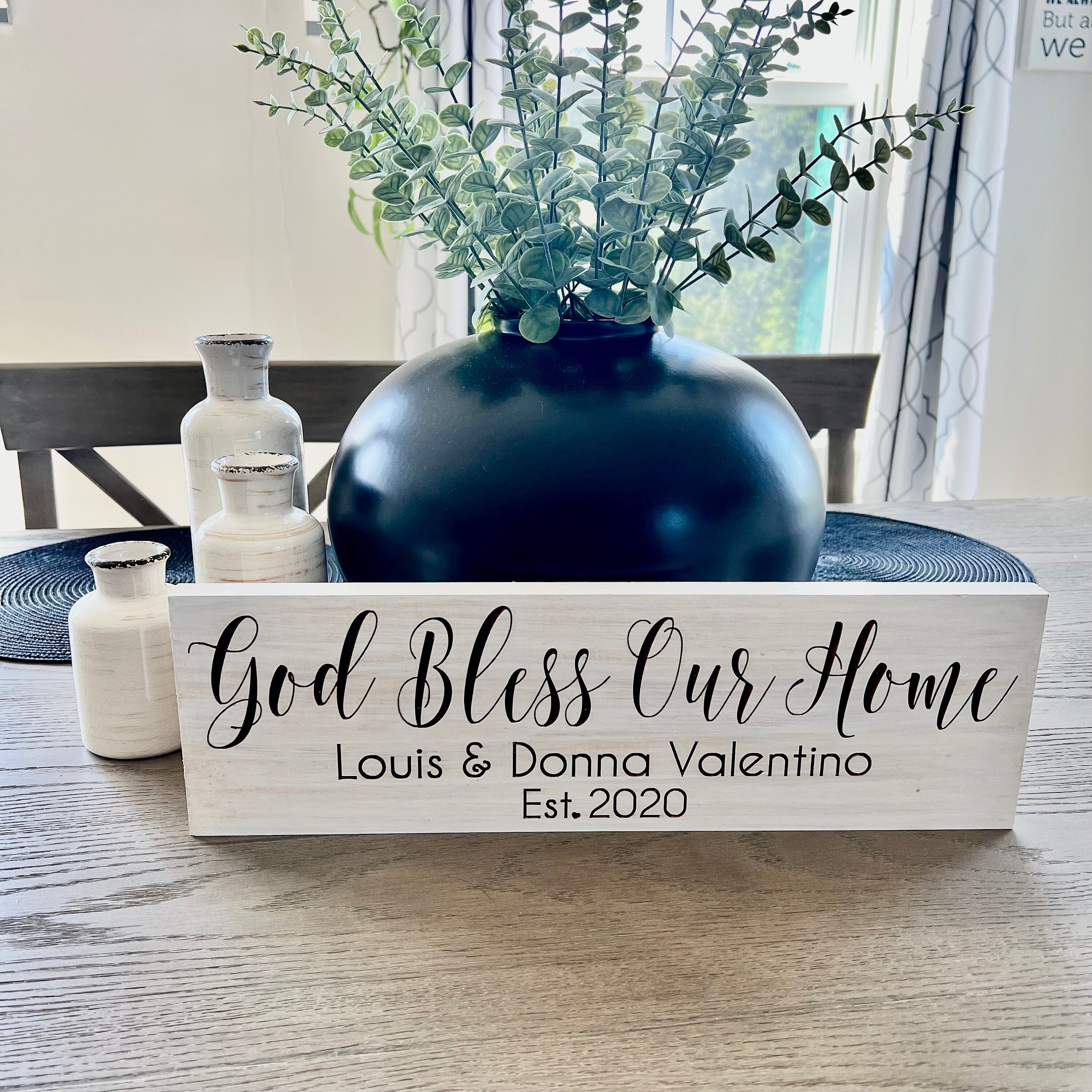 God Bless Our Home Sign - Etsy