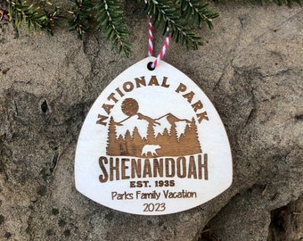 Shenandoah National Park, Christmas Ornament, Virginia is for lovers, National Park Lover, Adventure, Travel, Family vacation, camping trip