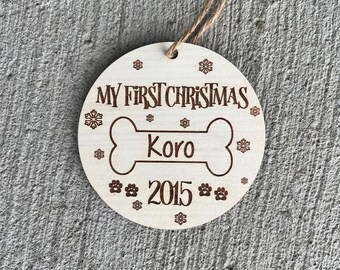 Personalized Dog Ornaments, Gifts for dog lovers, Dog First Christmas, Pet, Christmas ornaments, Dog mom gifts, Best friend Gift