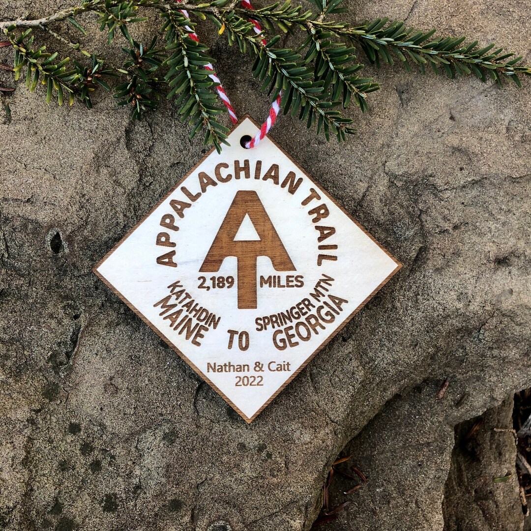 Appalachian Trail, Christmas Ornament, Hiker, Hiking Gift, Backpacking