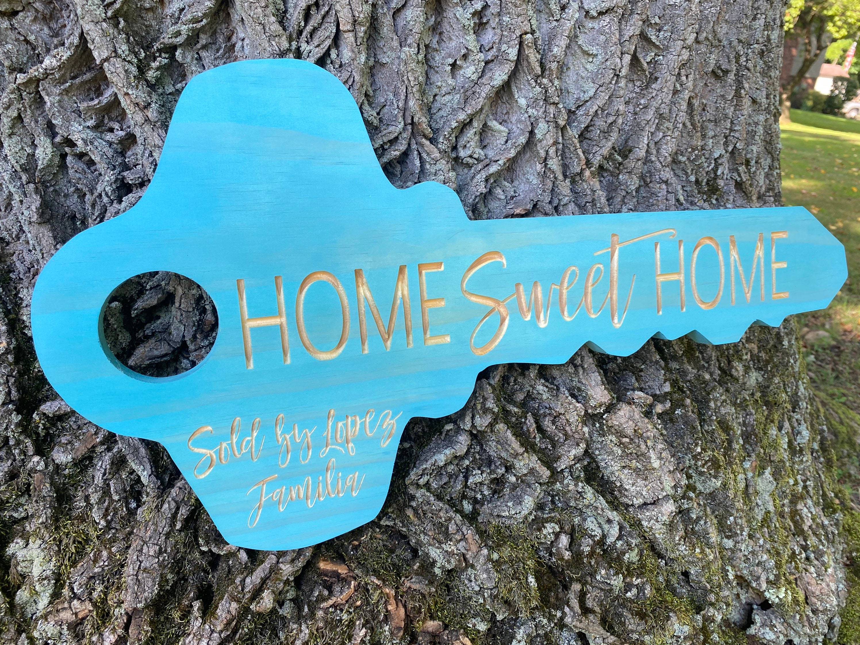 Home Sweet Home Key Sign for Realtors Sold by Sign Etsy Ireland