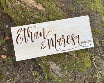 Couple’s Wedding Gift, New home gift, Custom Sign, Customized Wood Sign, Bridal shower gift, Housewarming, Gift for Her, Couple’s Name Sign