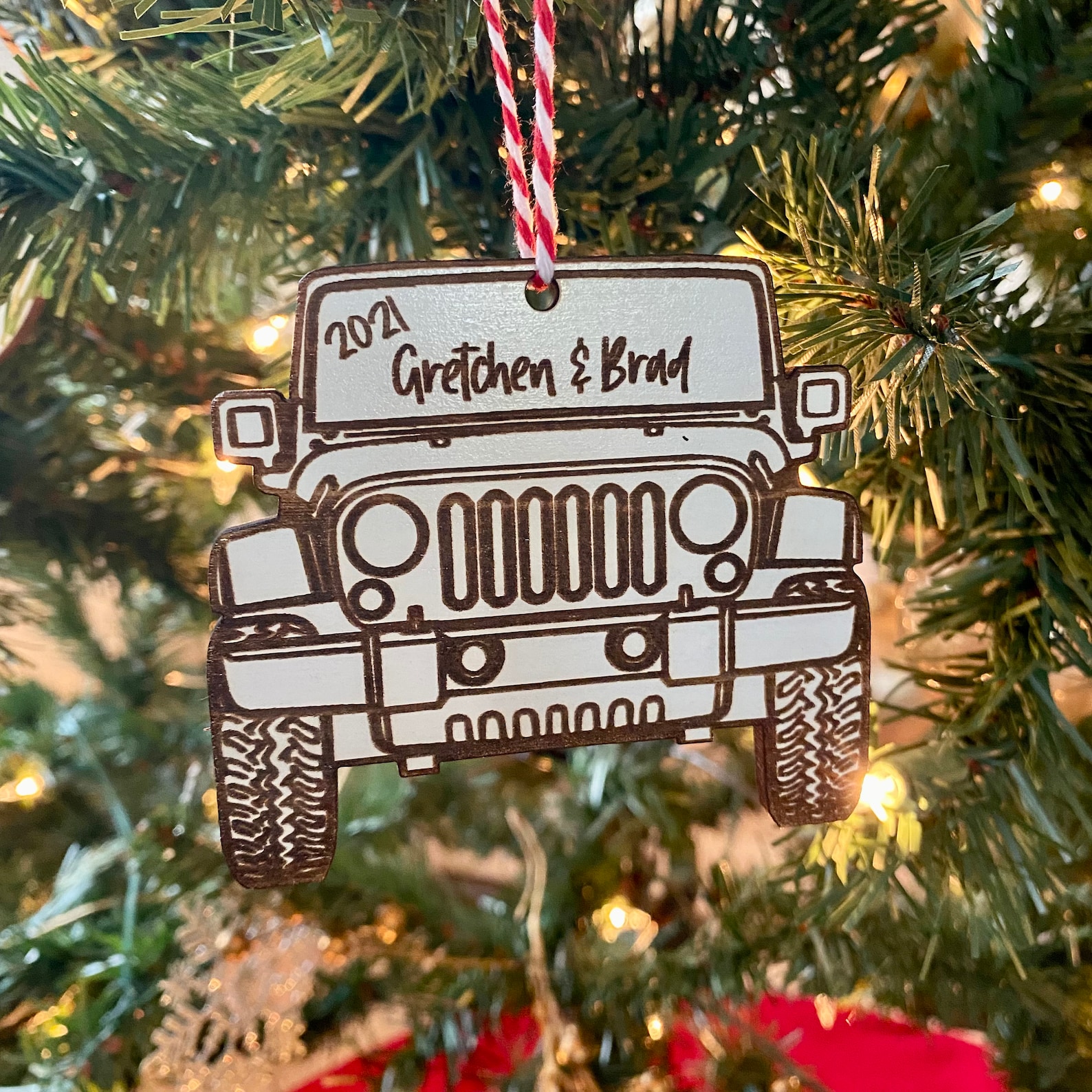 Jeep Ornament Jeep Lover Gift Outdoors Christmas Ornament Etsy