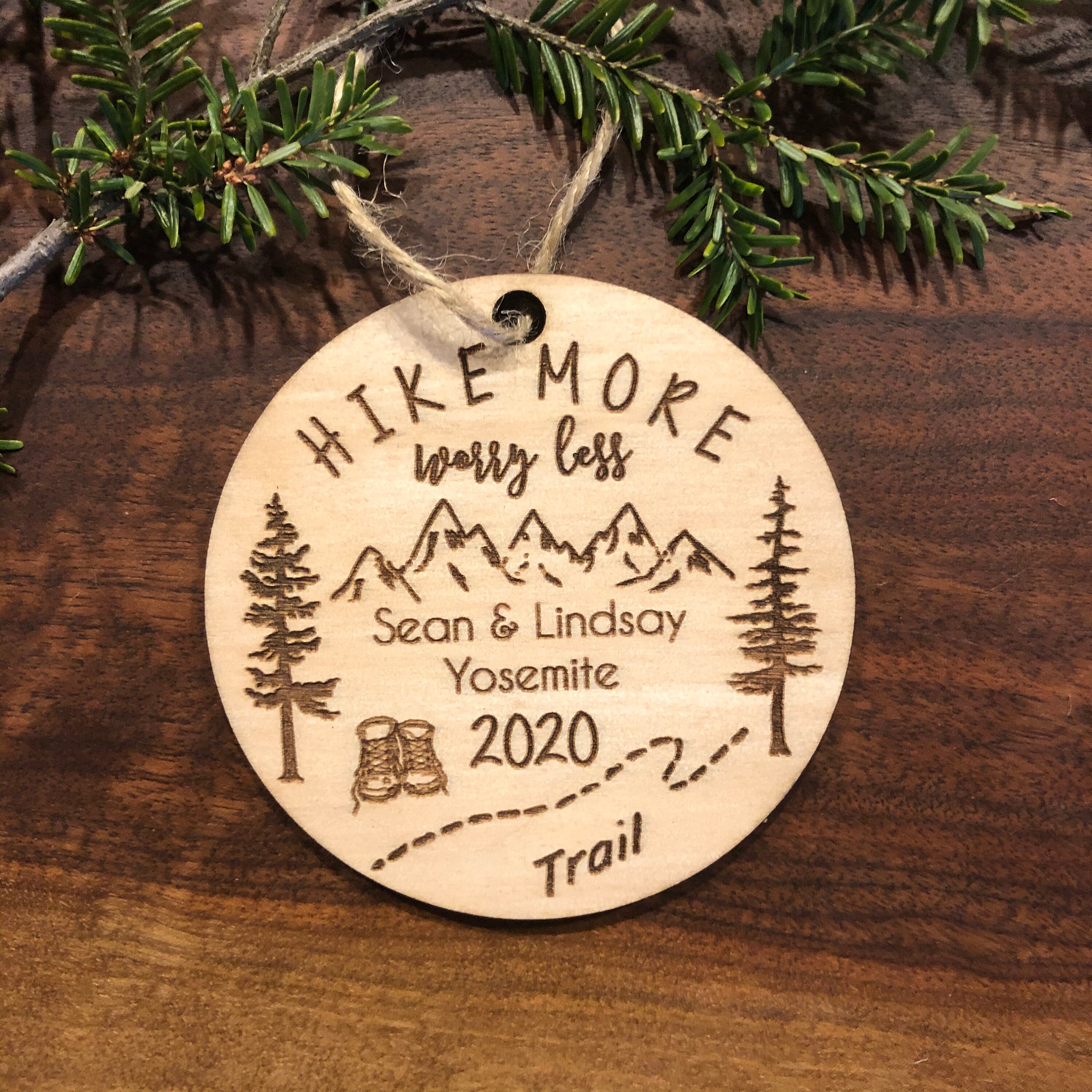 Hiking Christmas Ornaments 