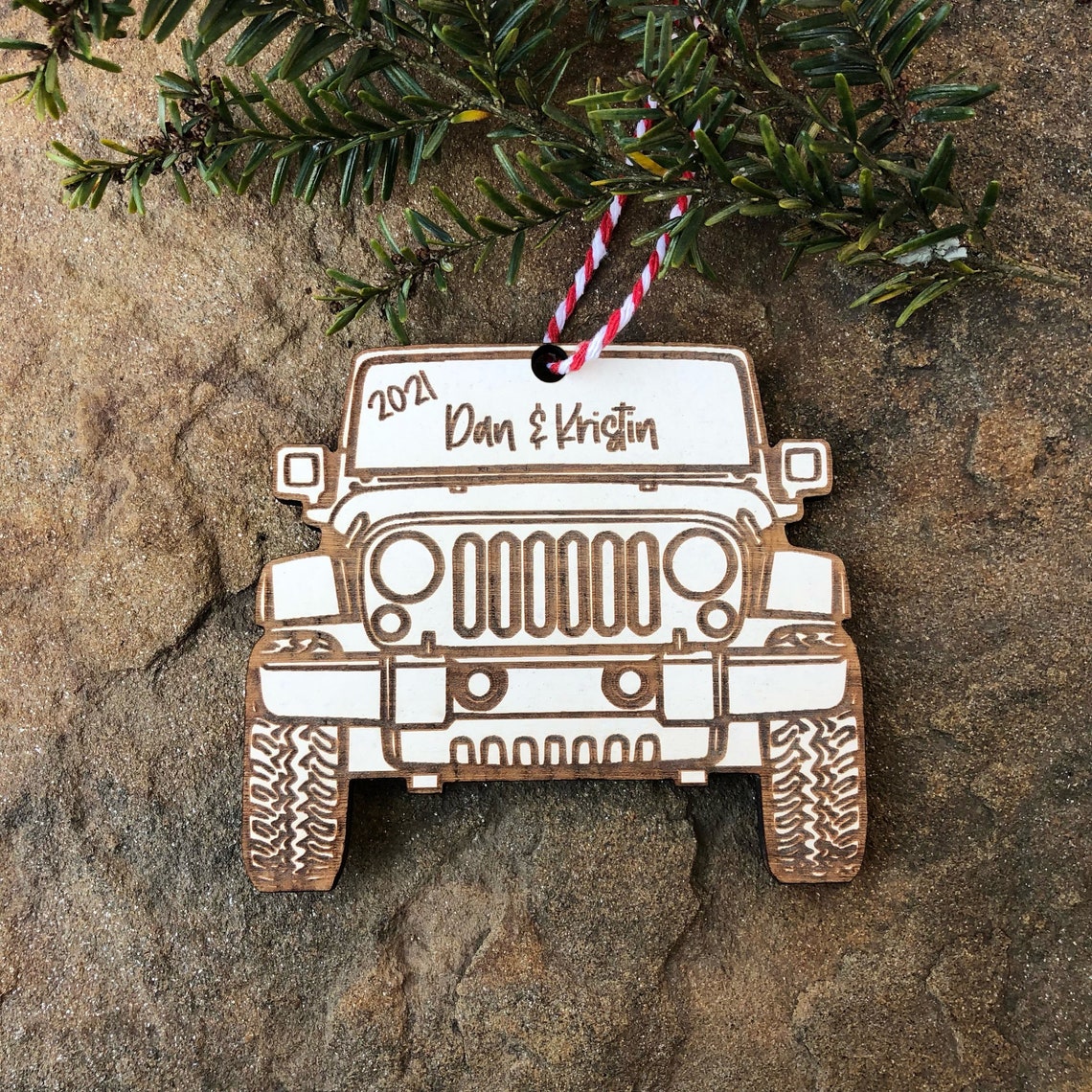 Jeep Ornament Jeep Lover Gift Outdoors Christmas Ornament Etsy