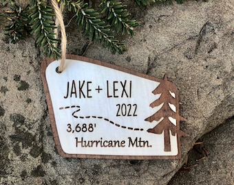 Personalized National Park Ornament: Engraved Hiking Adventure Gift