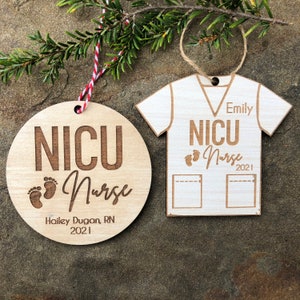 NICU Nurse Ornament, Christmas Ornament, Nursing gifts, Gift for New Nurse, Scrubs Ornament, Nurse graduation gift, Gift for nurse, New Job