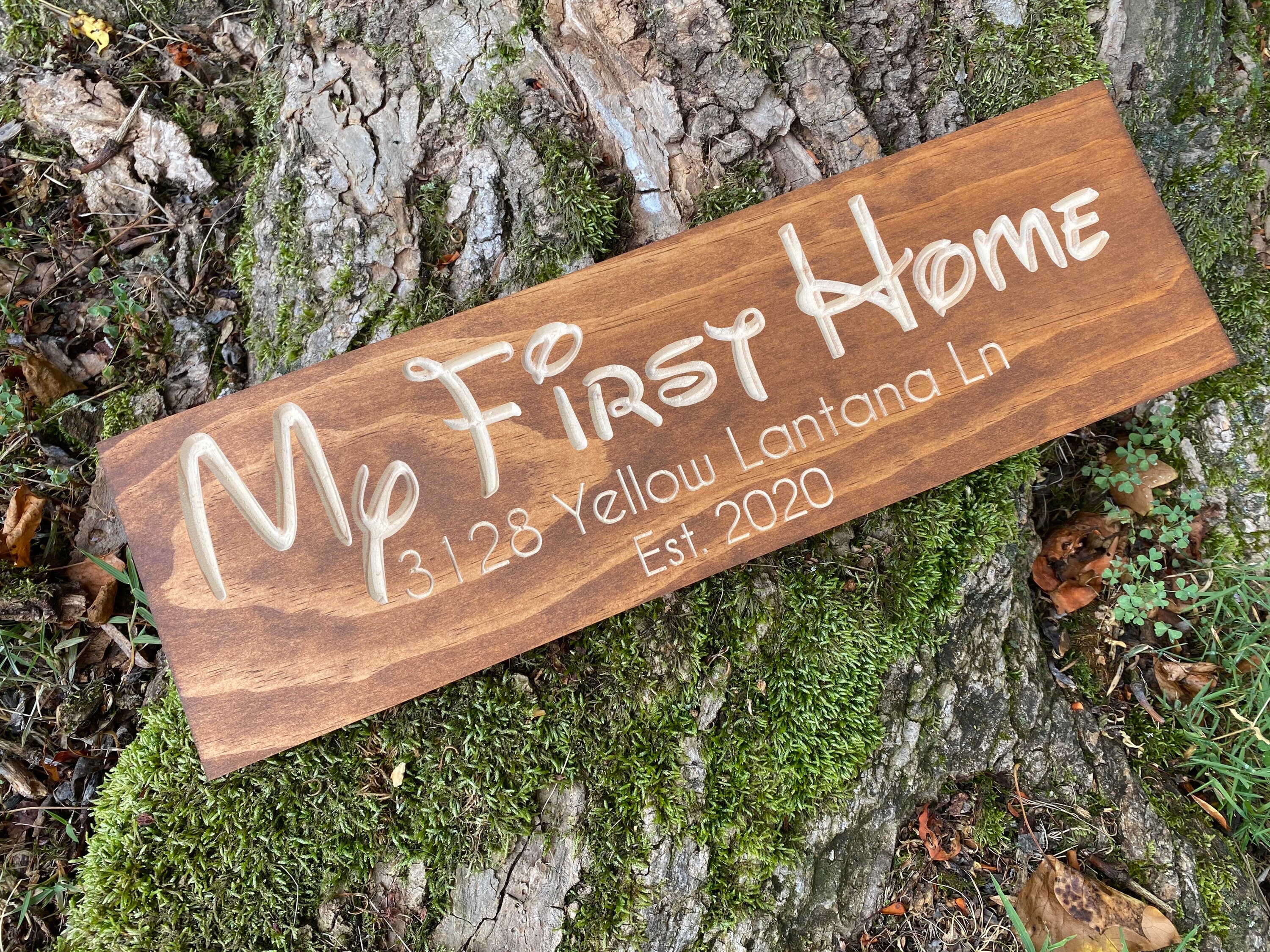 Disney My First Home Sign, Custom Name Signs, Family Signs ...