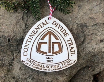 Personalized Continental Divide Trail Ornament: Hiker Gift