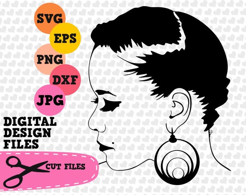 Download Black girl afro svg afro lady svg file natural hair file | Etsy