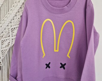 Age 2-3 Toddler Easter Jumper/ Bunny Ears Jumper/ Fun Kids clothing/ Easter Jumper