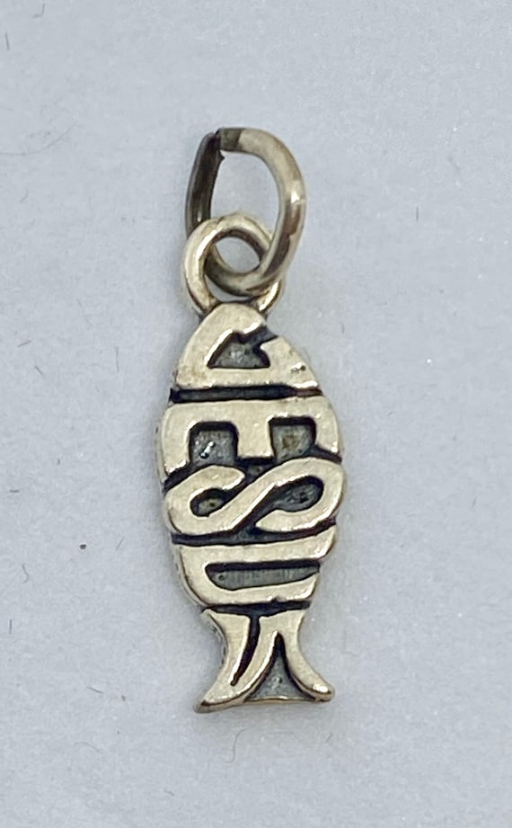 Vintage sterling Jesus charm