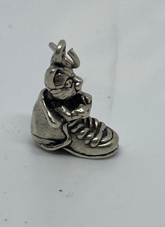 Vintage solid sterling “Puss in Boots” charm with… - image 2