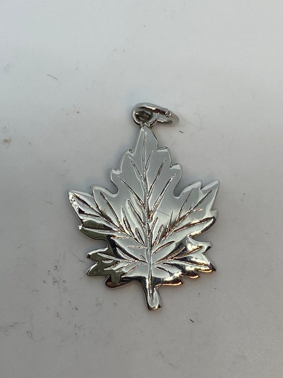 Vintage sterling Canadian Maple Leaf charm