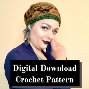 Crochet beanie pattern, crochet pattern beanie, DIGITAL DOWNLOAD, crochet pattern, cosplay crochet pattern