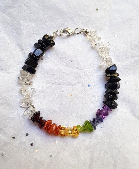 gemstone chip bracelets