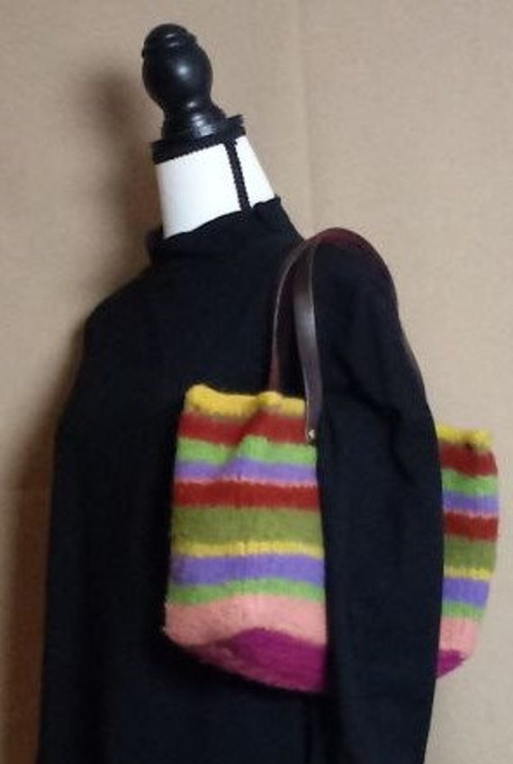 Multi Striped Handbag - image 2