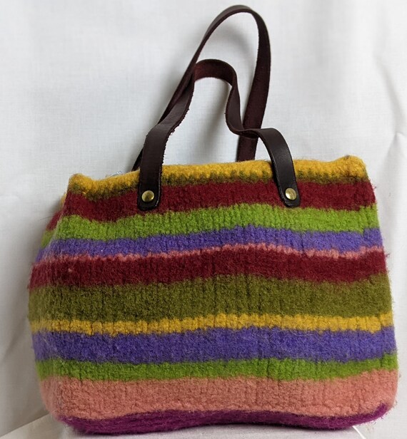 Multi Striped Handbag - image 1