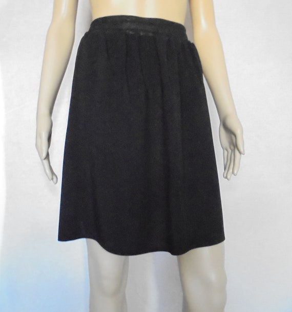 The Gathered and Flared Skirt in Beautiful Black Viscose and Its 